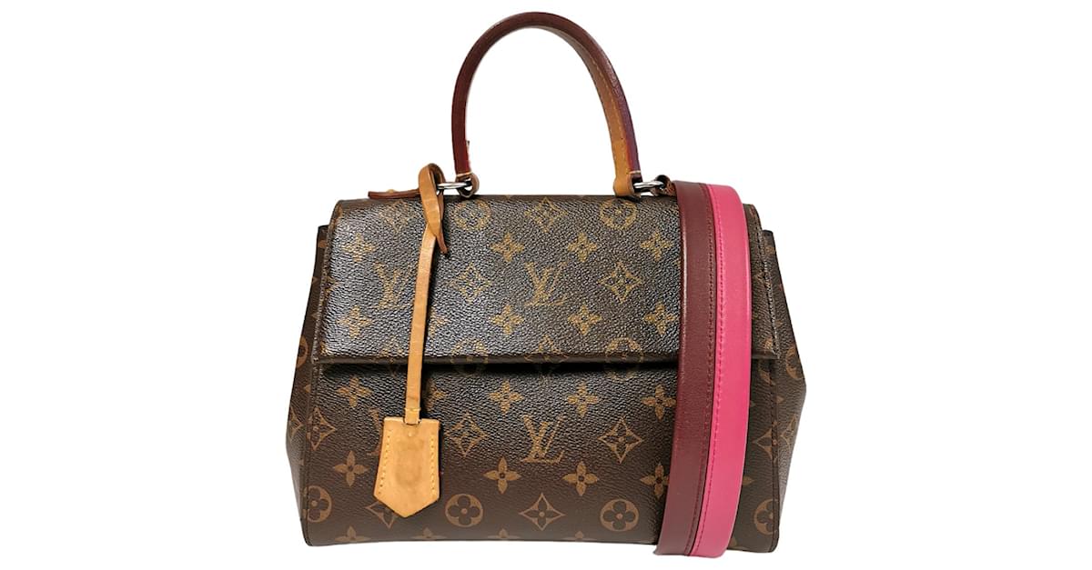 Louis Vuitton Cluny BB Monogram Canvas Brown Leather ref.700520 - Joli  Closet