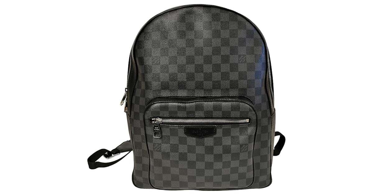 LOUIS VUITTON Josh Damier Graphite Backpack Bag Black-US