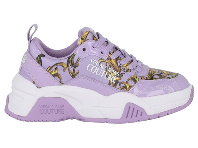スニーカー VERSACE JEANS COUTURE Woman Sneakers Pink 78VA3SK9ZPB08 489 Versace Jeans Couture Logo sneakers in pink | 71VA3SK6ZP014451