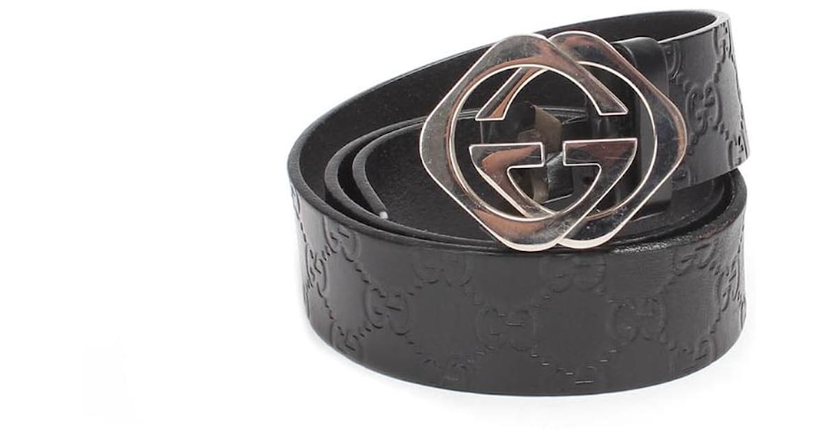 Gucci GG Signature Square G Belt Pony-style calfskin ref