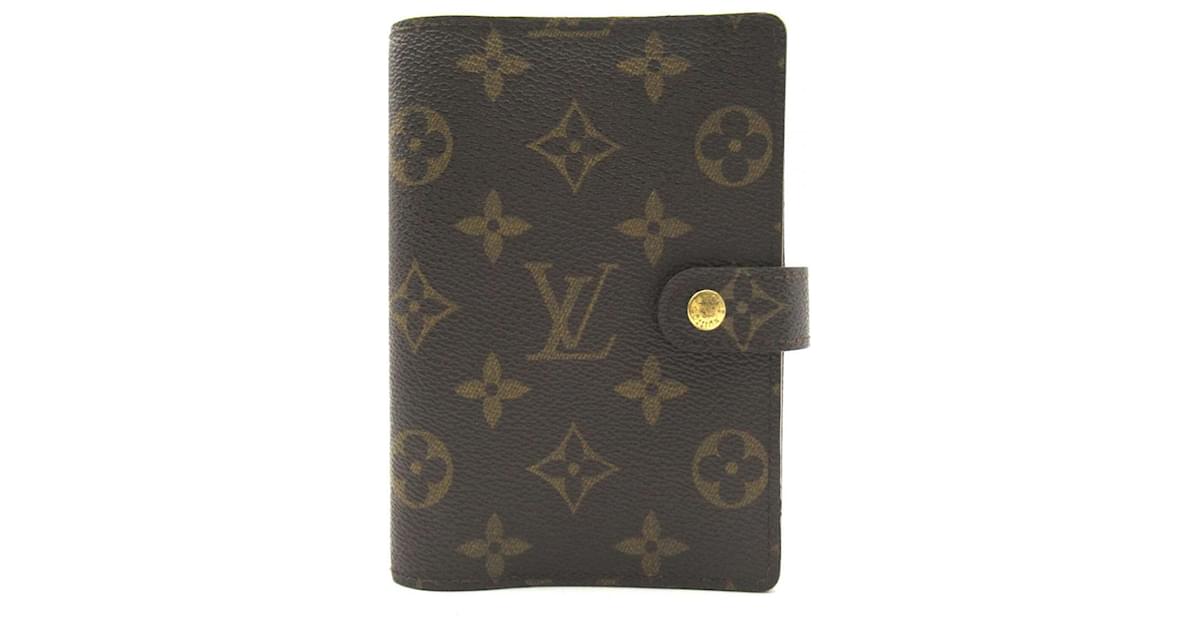 Louis Vuitton Grey x Blue Monogram Mini Lin Small Ring Agenda PM