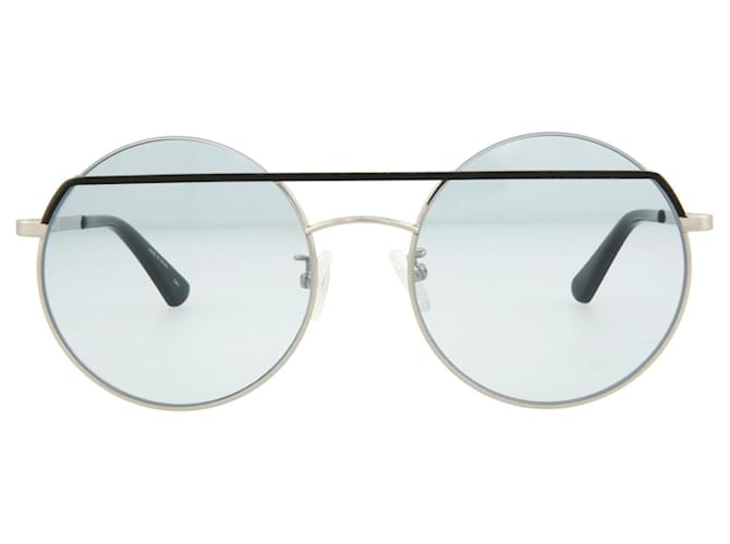 Autre Marque McQ Alexander McQueen Sonnenbrille mit rundem Rahmen aus Metall Schwarz ref.705402 Joli Closet