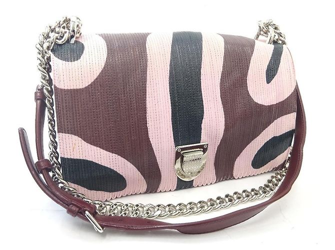 Sac Bandoulière Femme En Pure Laine Bordeaux - Modèle Excentrique Pour L'été