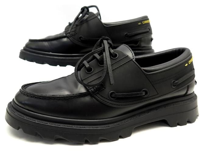 DIOR DERBY M-EXPLBOAT SHOES　42 Dior Explorer III Derby Shoe Black Smooth Calfskin and Black