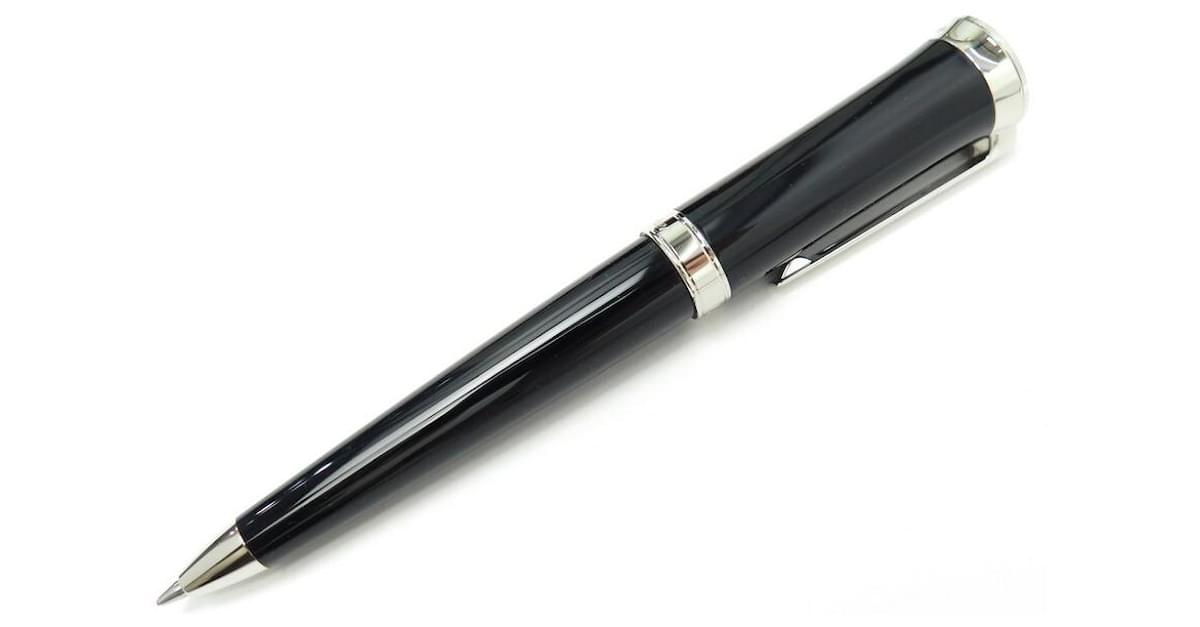 NEW CARTIER ROLLERBALL PEN ART DECO BALLPOINT IN BLACK RESIN BLACK NEW PEN ref.708476