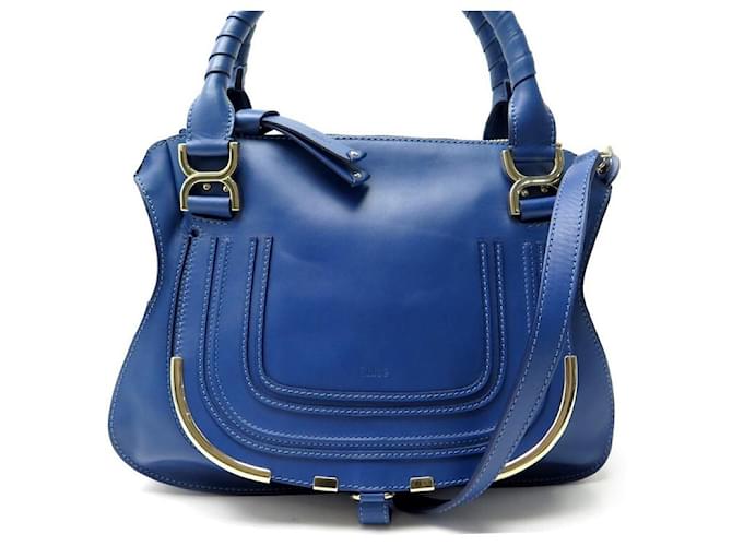 Tapestry Chloe Tasche Marcie Blau Chloé Marcie Handtasche: Blauer