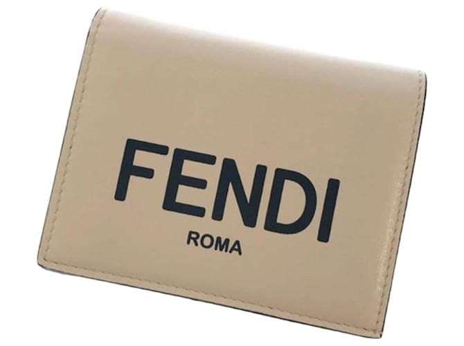 Fendi Black Calf Leather Bos Taurus Wallet