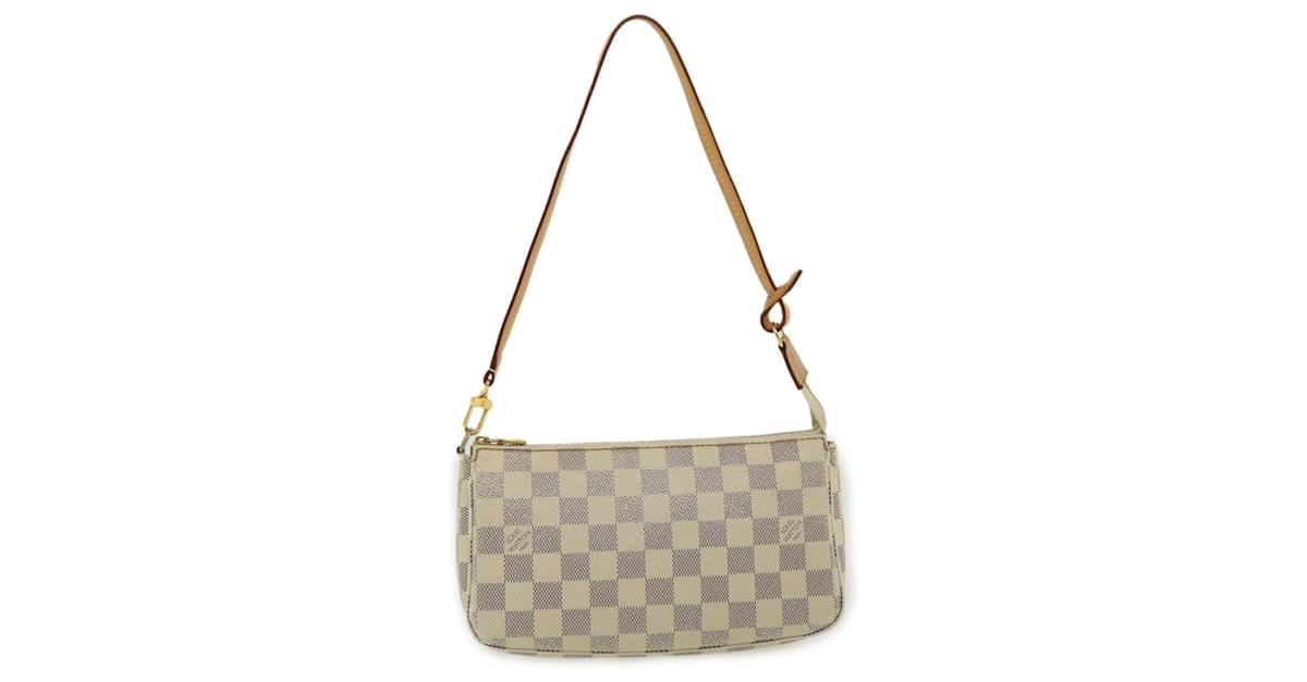 LOUIS VUITTON Damier Azur Pochette Cosmetic GM Pouch N23346 LV