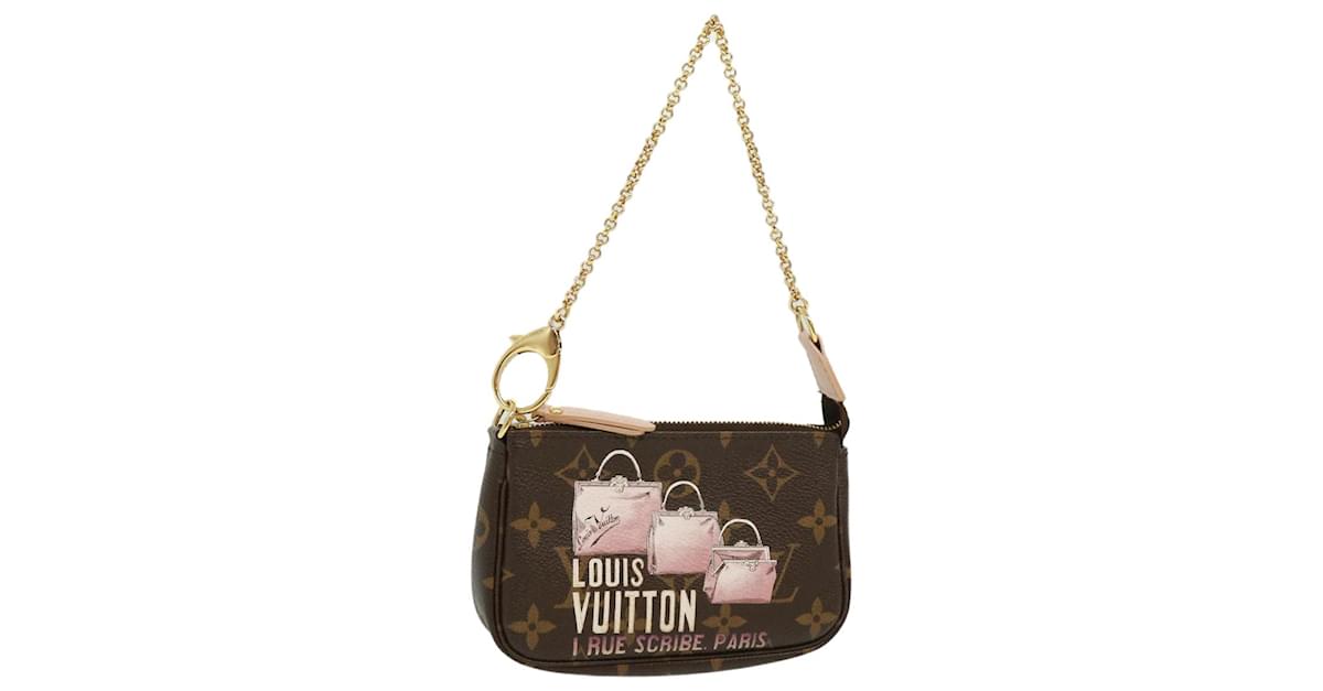 Clutch Bags Louis Vuitton Louis Vuitton Monogram Mini Pochette Accessoires Pouch M58009 LV Auth 43781