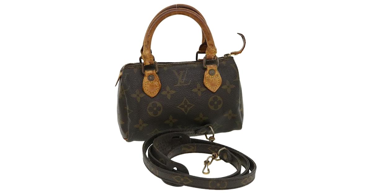 LOUIS VUITTON Monogram Mini Speedy Hand Bag M41534 LV Auth 32810 Cloth  ref.710758 - Joli Closet