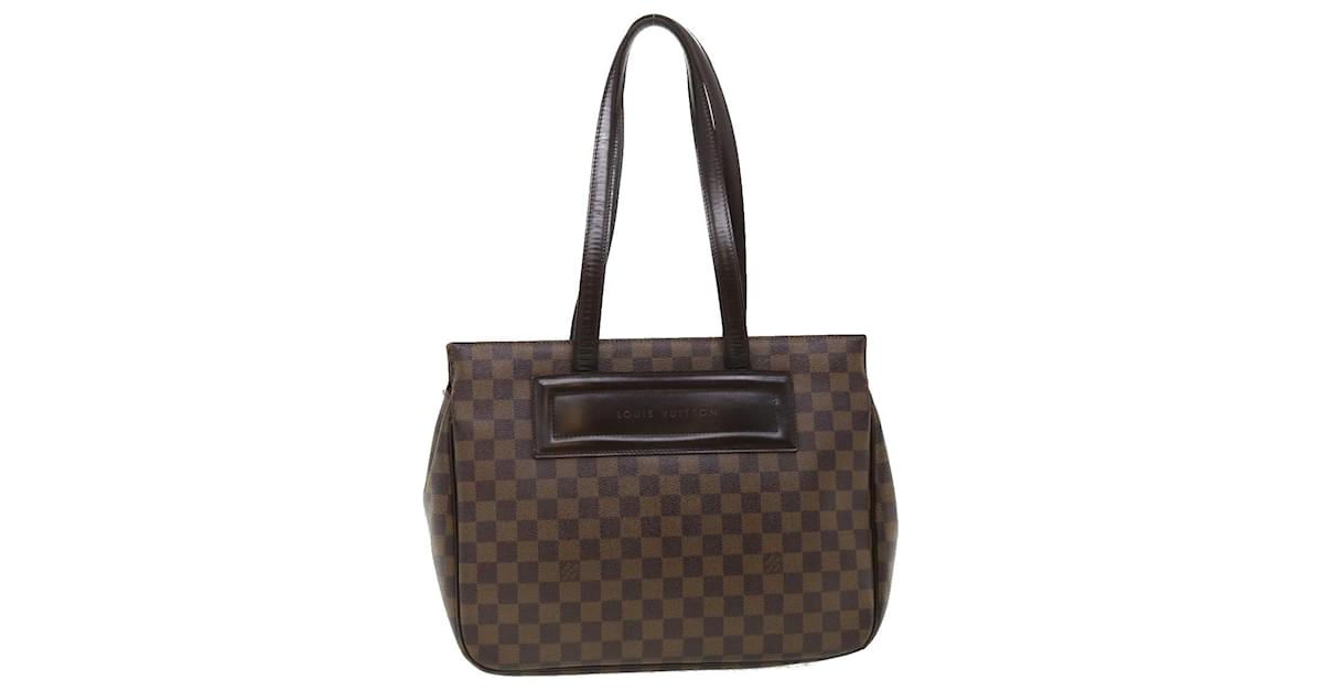 LOUIS VUITTON Damier Ebene Parioli PM Tote Bag N51123 LV Auth bs2707