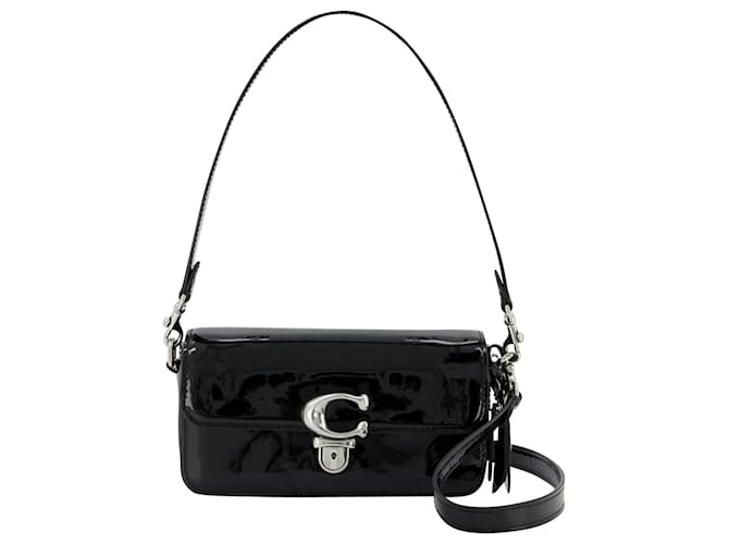 Coach Studio Baguette Bag in Black Patent Leather ref.711256 Joli Closet
