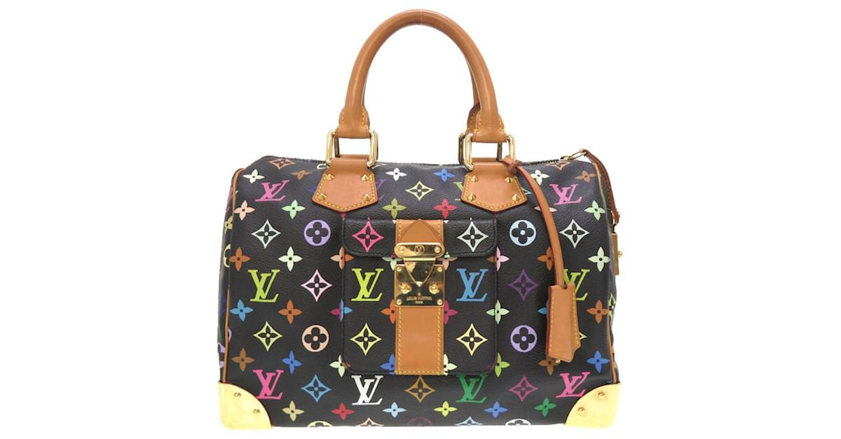 Speedy Louis Vuitton  Digital Bleu PM Black Cloth ref.176235 - Joli  Closet