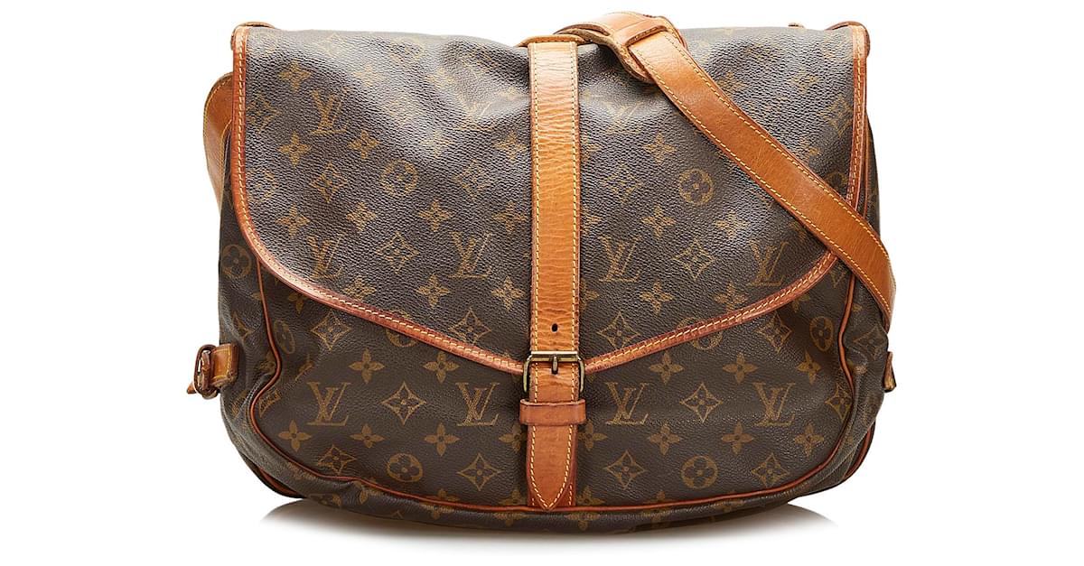 Louis Vuitton Monogram Saumur 35 Crossbody Shoulder Bag AR0940