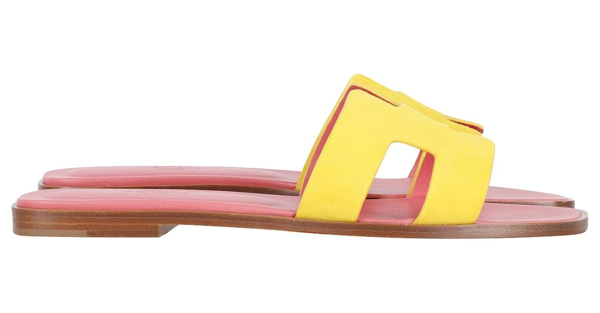 Yellow discount oran sandals