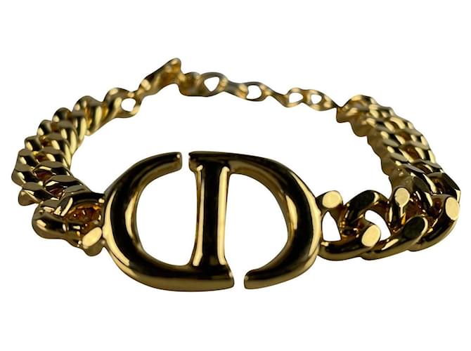 Dior Bracelet CD Navy Métal Doré ref.713750 - Joli Closet