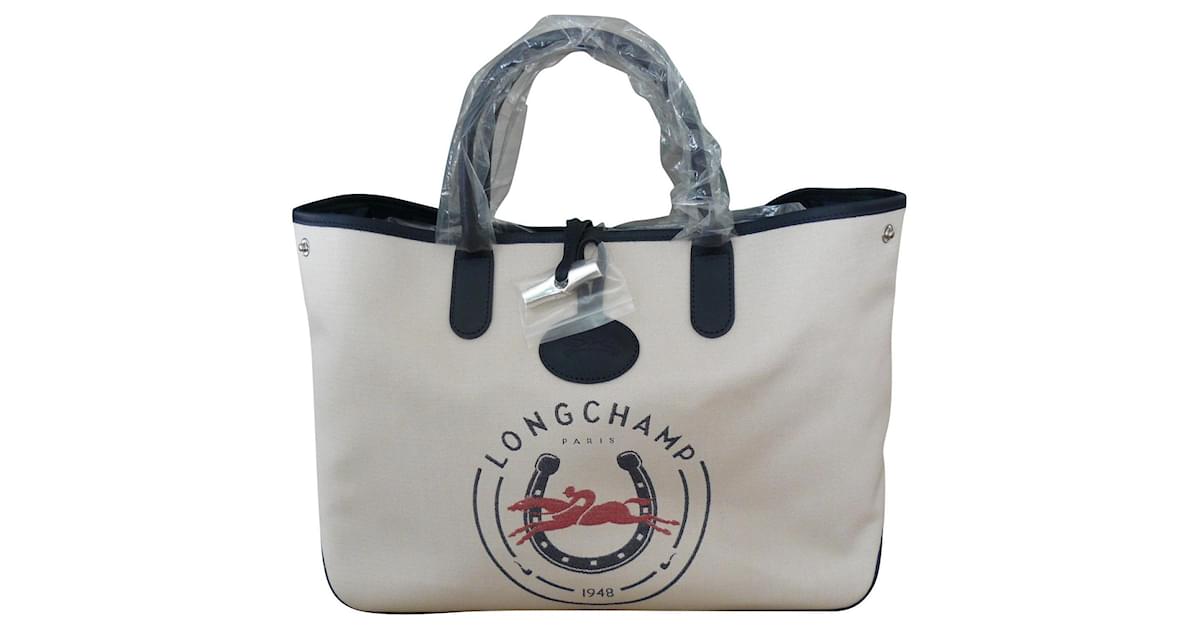 Longchamp shopper "Reed" Blanco roto ref.714054 - Closet