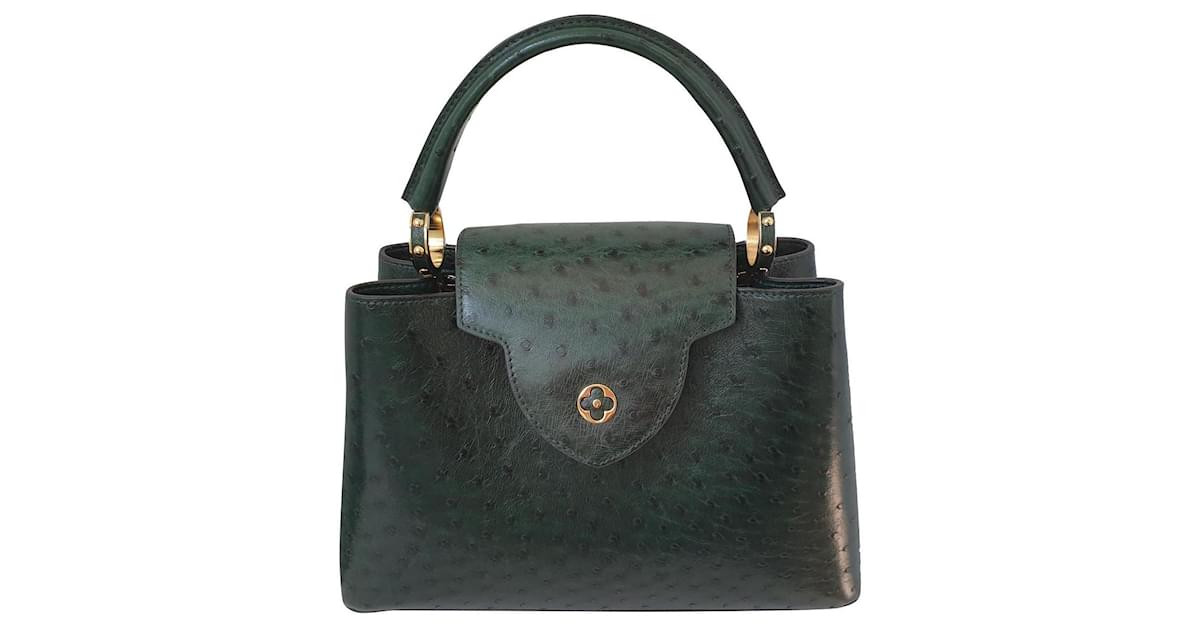 Louis Vuitton Capucines MM Green Exotic leather ref.714126 - Joli