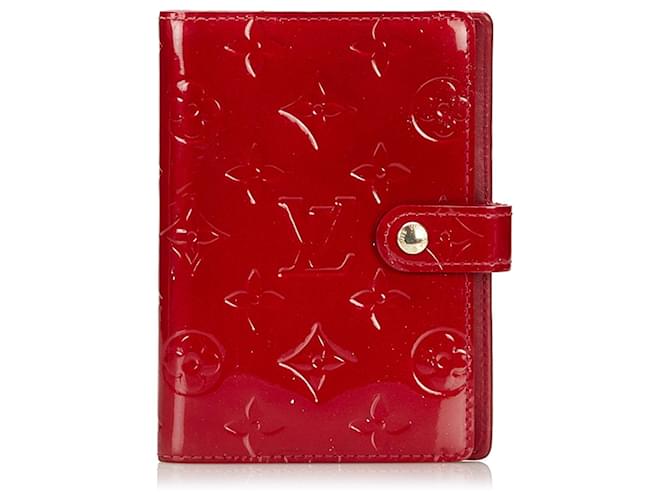 Louis Vuitton Red Vernis Agenda PM Cuir Cuir vernis Rouge ref.714573