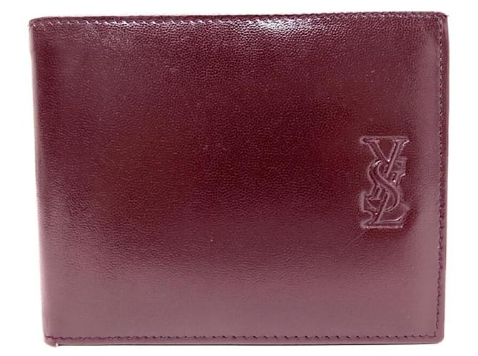 NEW VINTAGE YVES SAINT LAURENT WALLET LEATHER CARD HOLDER WALLET