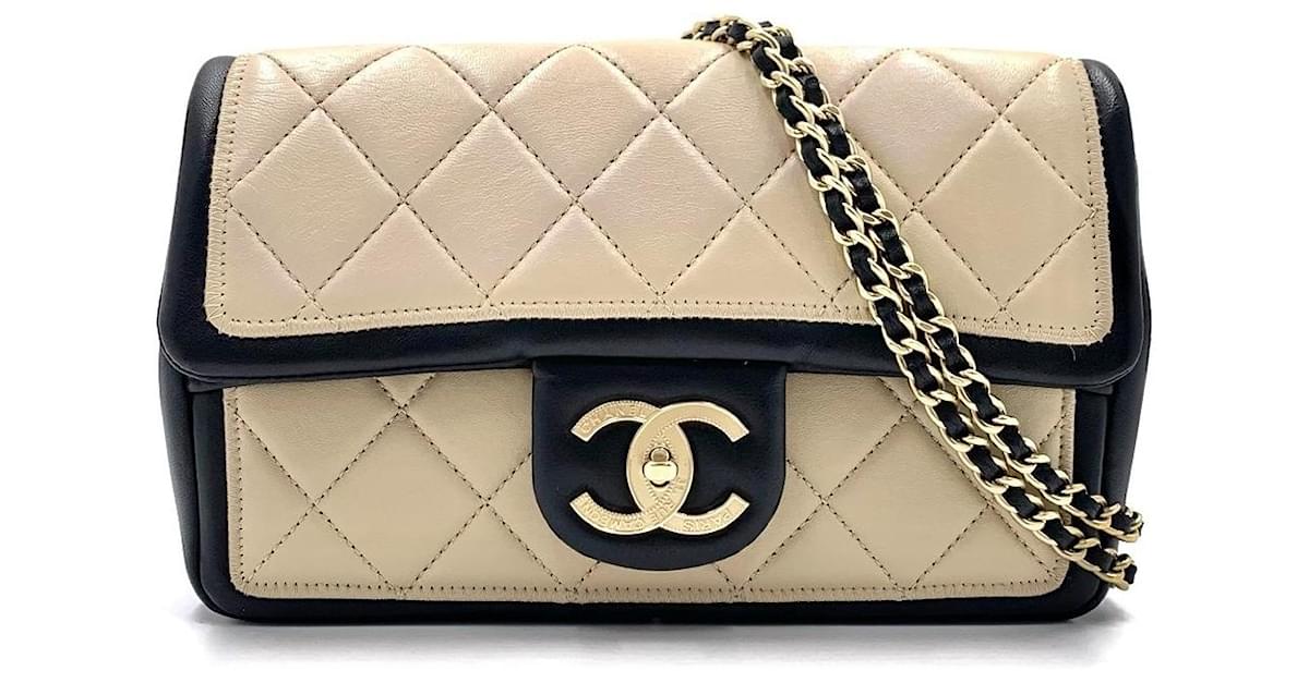 chanel leather tote bags large