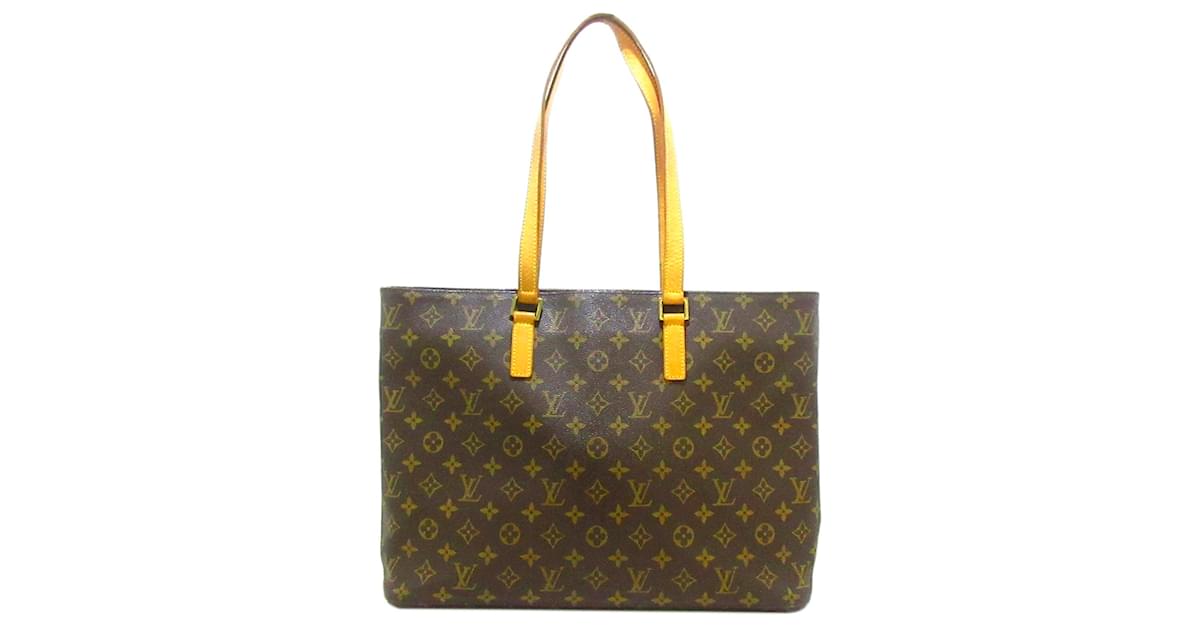 Louis Vuitton Luco Tote Bag in Brown Monogram Canvas Cloth ref