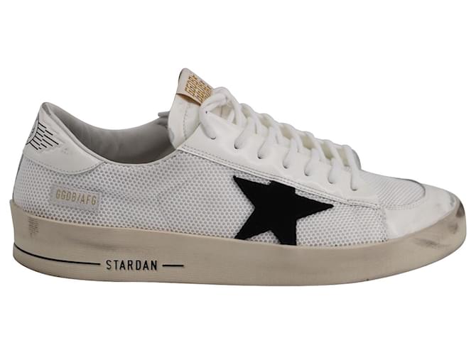 Golden Goose Stardan Sneakers in White Leather and Mesh