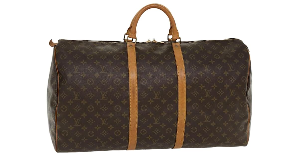 Louis Vuitton Monogram Keepall 60 Boston Bag M41422 LV Auth B023