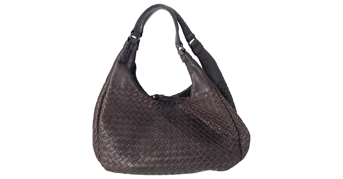 BOTTEGA VENETA Brown Intrecciato Medium Hobo