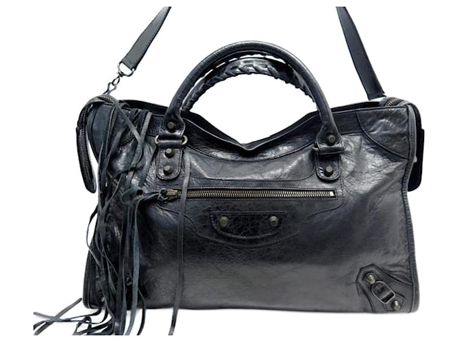 BALENCIAGA ブラックレザー バッグ 115748 楽天市場】BALENCIAGA バレンシアガ ザ シティ 黒 115748