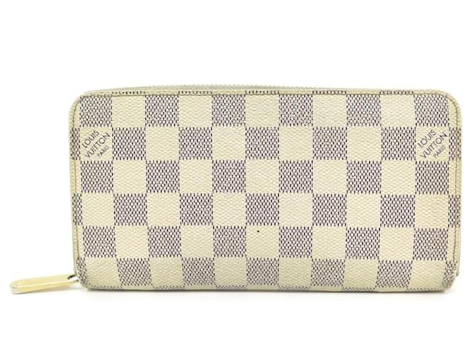 LOUIS VUITTON PORTAFOGLIO CLEMENCE TELA A QUADRI BEIGE N60111
