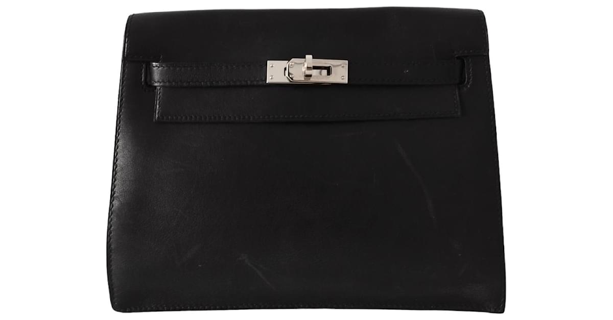 Hermès Hermes Kelly Danse bag in black swift leather ref.723677 - Joli  Closet