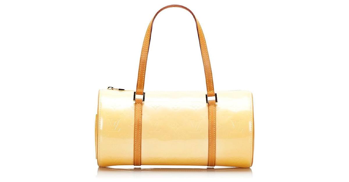 louis vuitton Monogram Vernis Bedford yellow Leather Patent leather  ref.724484 - Joli Closet