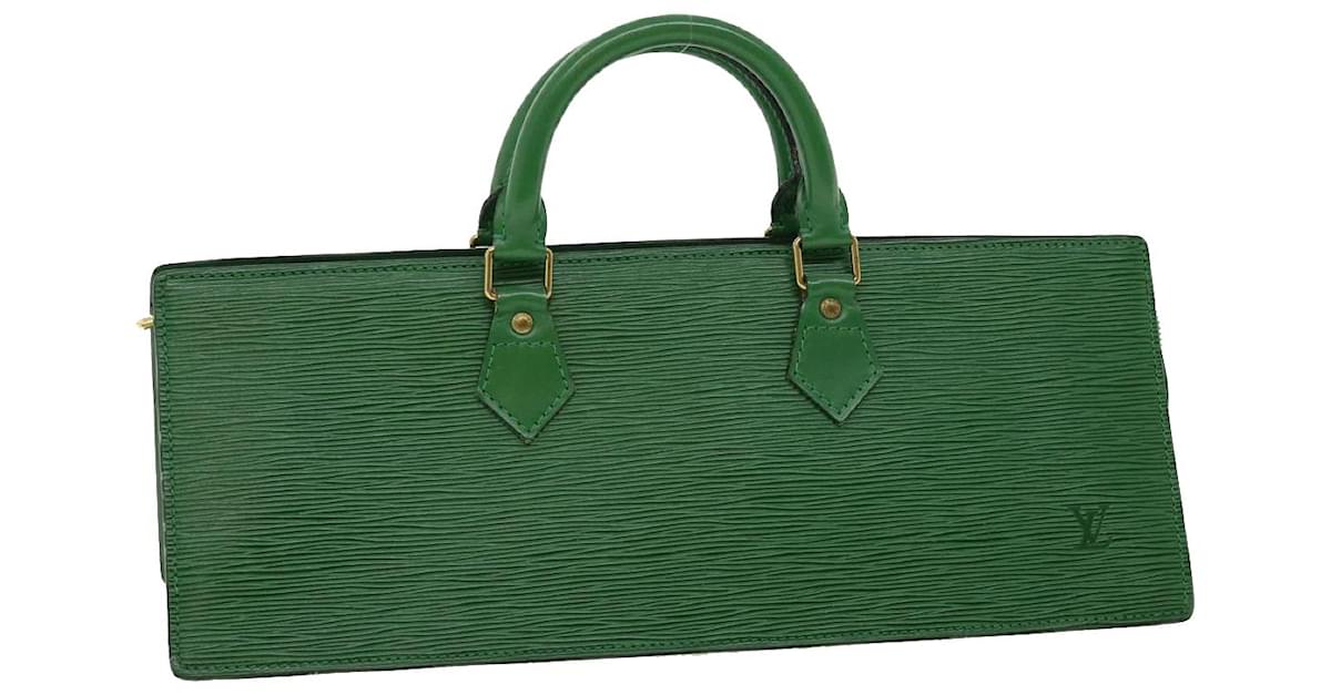 Louis Vuitton Sac Triangle M52094 Epi Leather Handbag Green