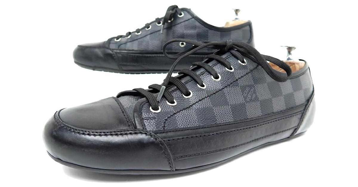Louis Vuitton Black Match Up Sneakers 40 – The Closet