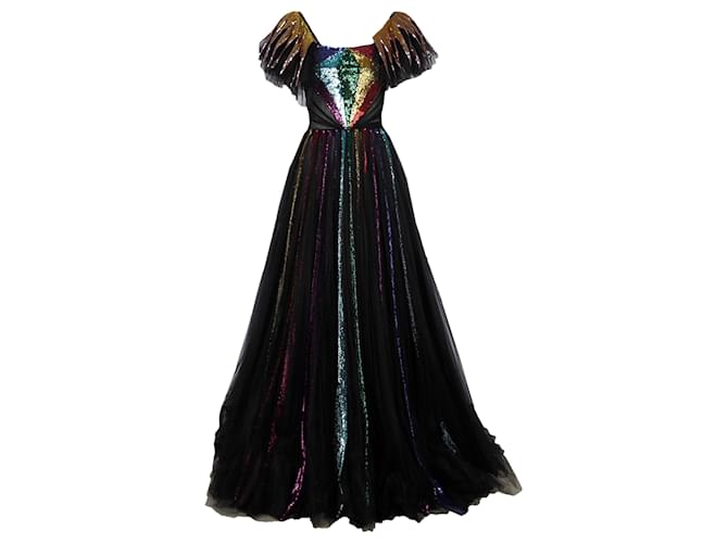 Gucci Embroidered Sequin Tulle Gown (Sold) - Joli Closet Gucci Embroidered Sequin Tulle Gown (Sold) - Joli Closet