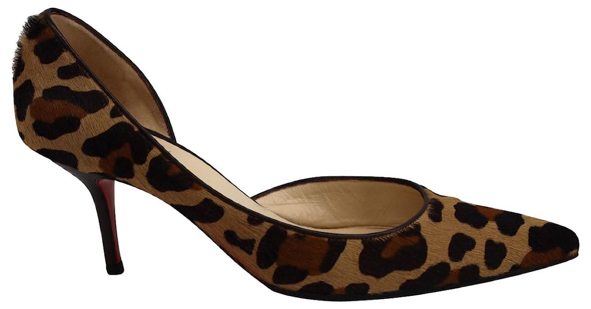 Christian Louboutin Iriza Print Half-d'Orsay Pumps