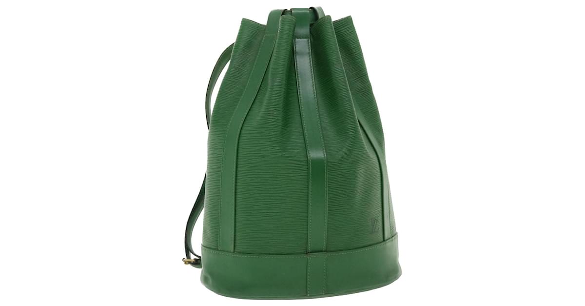 LOUIS VUITTON Epi Randonnee PM Shoulder Bag Green M52354 LV Auth