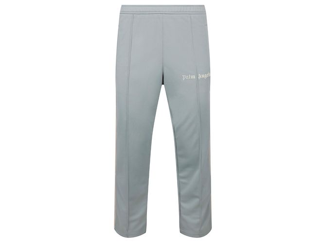 Palm Angels Logo-Print Track Pants Blue Polyester ref.732399 - Joli Closet