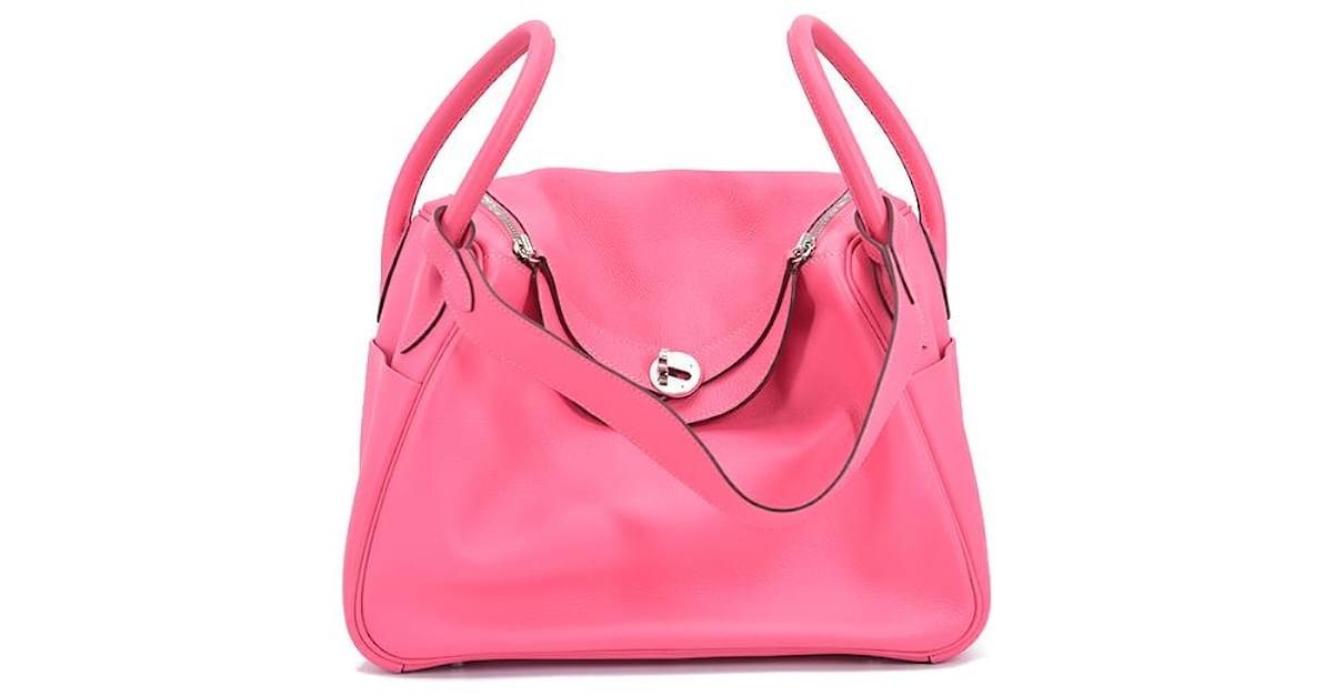 Hermès Swift Lindy 30 Pink Pony-style calfskin ref.733318 - Joli Closet