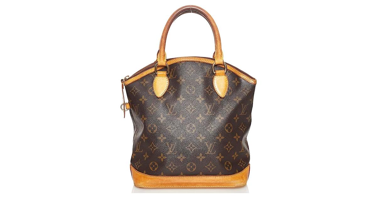 Louis Vuitton Brown Canvas Monogram Lockit Vertical Handbag Louis Vuitton