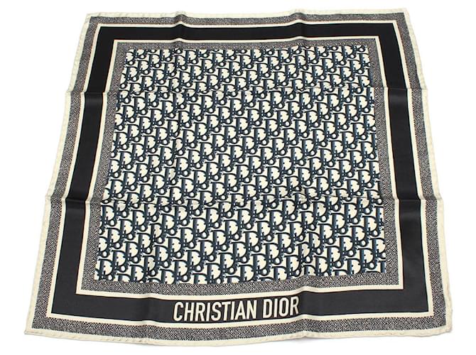 Dior Oblique Silk Scarf Black ref.733964 - Joli Closet