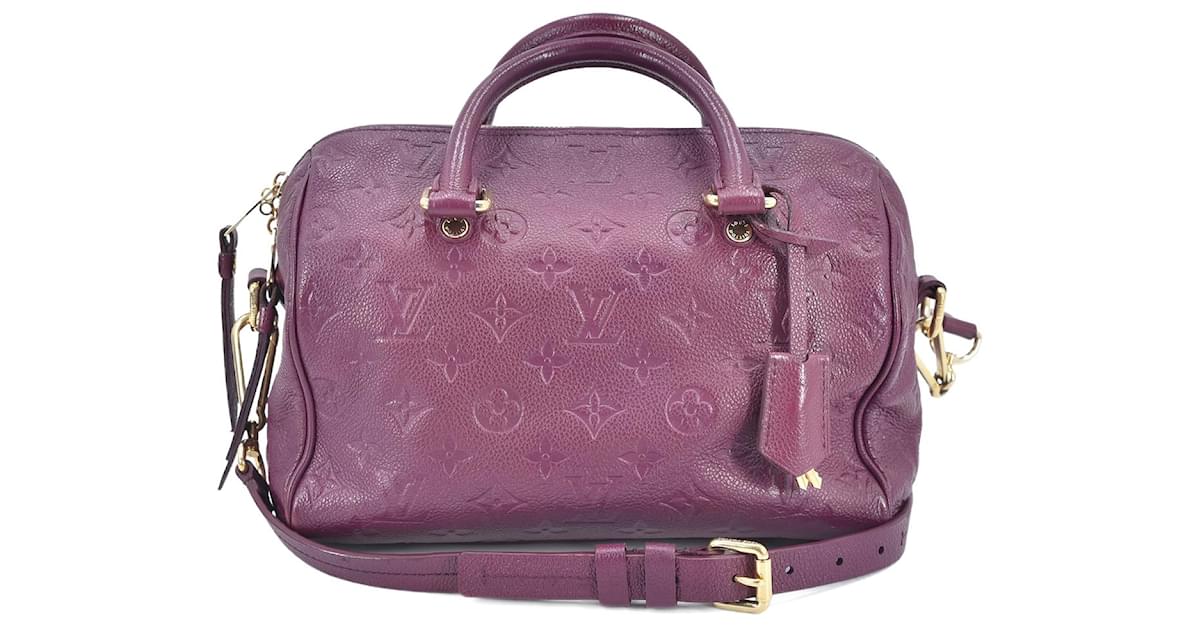 Louis Vuitton Monogram Empreinte Speedy Bandouliere 25 M40758 Red Leather  Pony-style calfskin ref.1006763 - Joli Closet