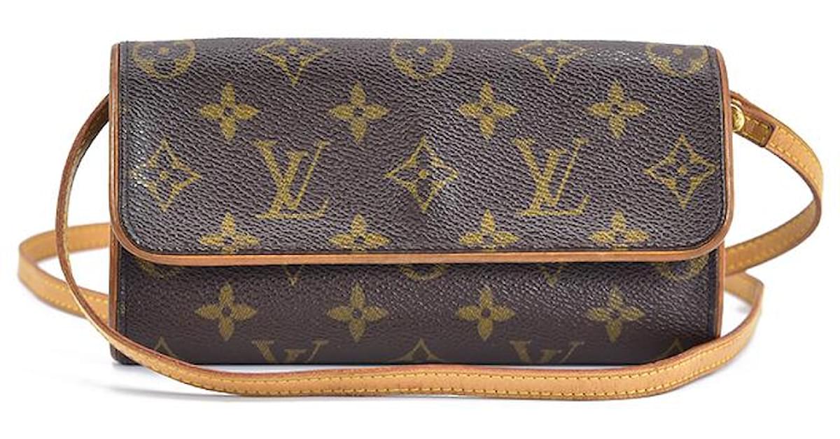 Louis Vuitton Monogram Pochette Twin PM Brown Cloth ref.734757 - Joli Closet