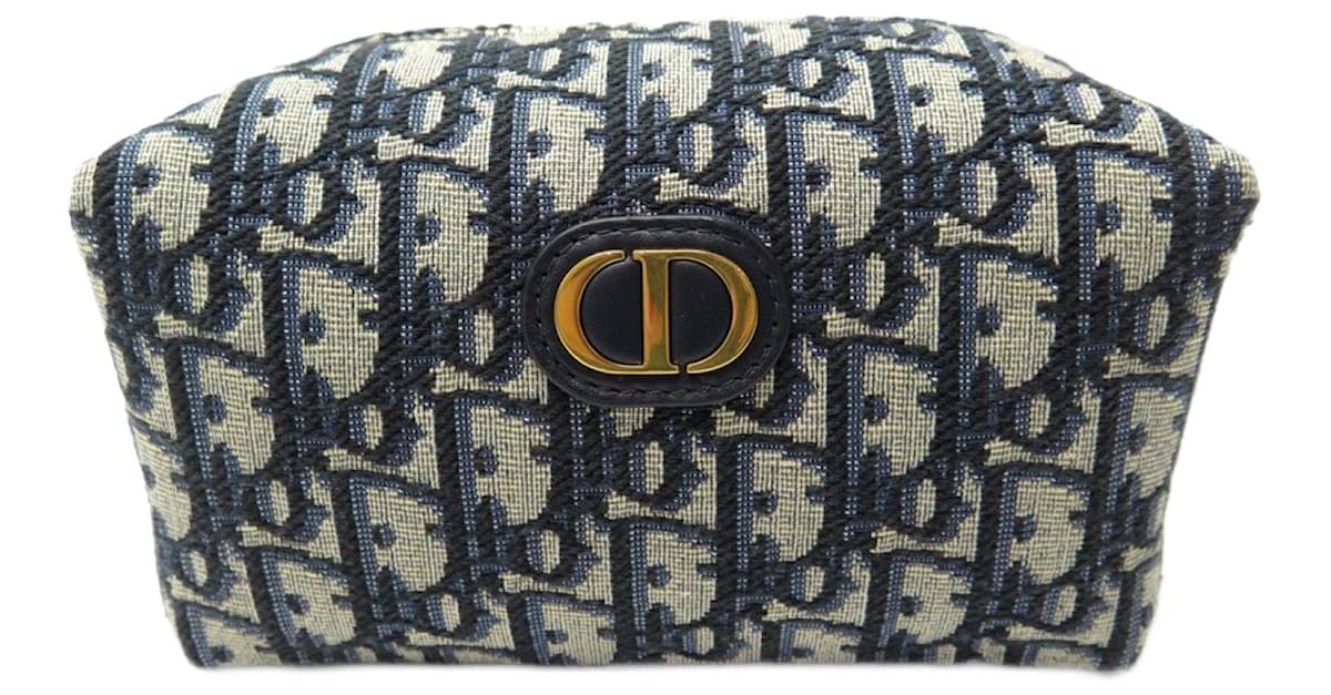 Dior - Authenticated 30 Montaigne Clutch Bag - Cloth Navy for Women, Never Worn, with Tag