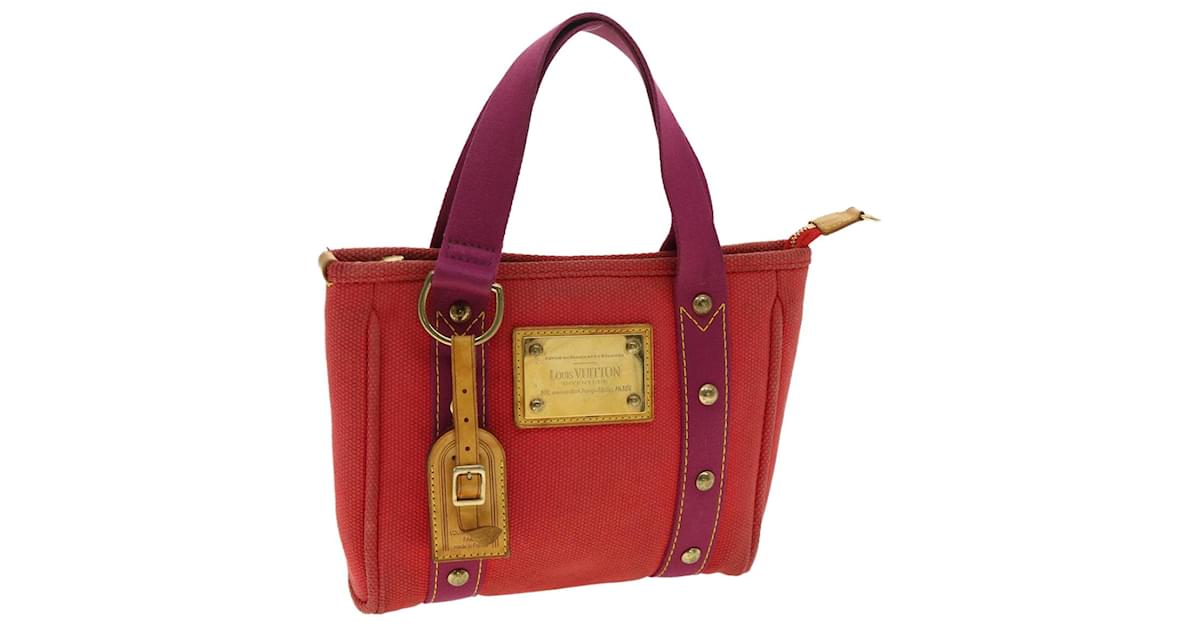 Louis Vuitton Antigua Cabas PM Red Canvas Tote Bag 11499