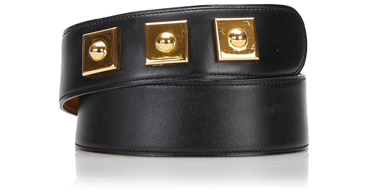 Hermès Hermes Black Box Calf Kelly 32 Leather Pony-style calfskin  ref.906332 - Joli Closet