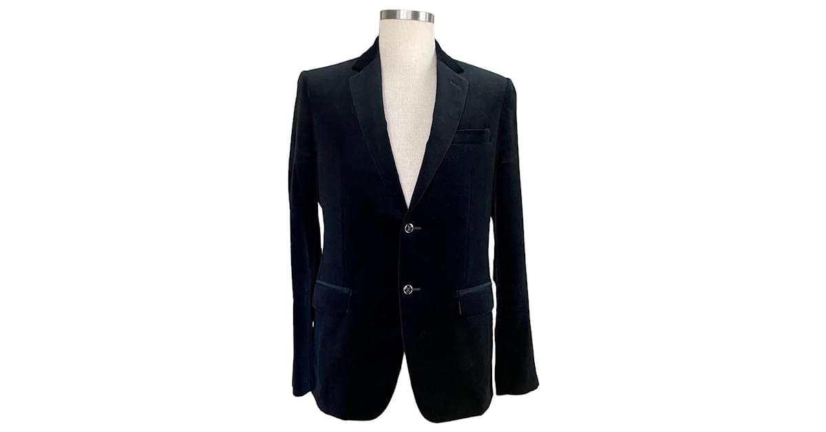 Louis Vuitton Black textured velvet jacket ref.737735 - Joli Closet