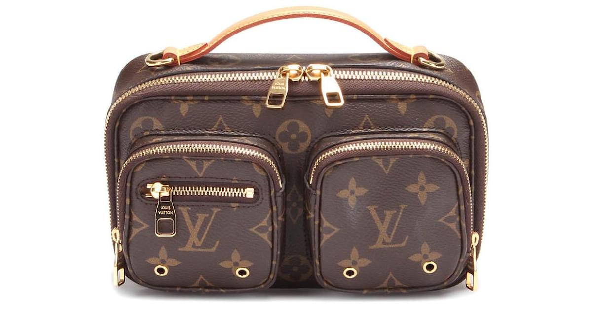 Louis Vuitton Bags | Louis Vuitton Leather Crossbody Utility Bag | Color: Black/Brown/Gold | Size: Os | Couturejunkie41's Closet