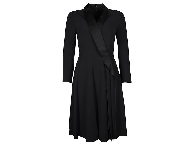 Robe Cocktail Une épaule Karen Millen Noire En Soie - Taille 12 - LBD Neuve Avec étiquette